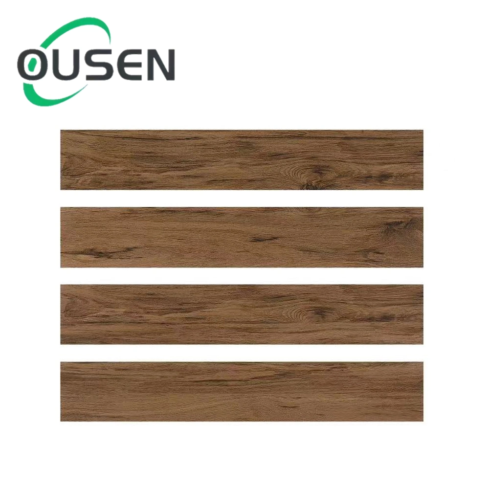 Factory Directly Wooden Glazed Rustic Flooring Wall Kitchen Wood-Like Floor Wood Tiles