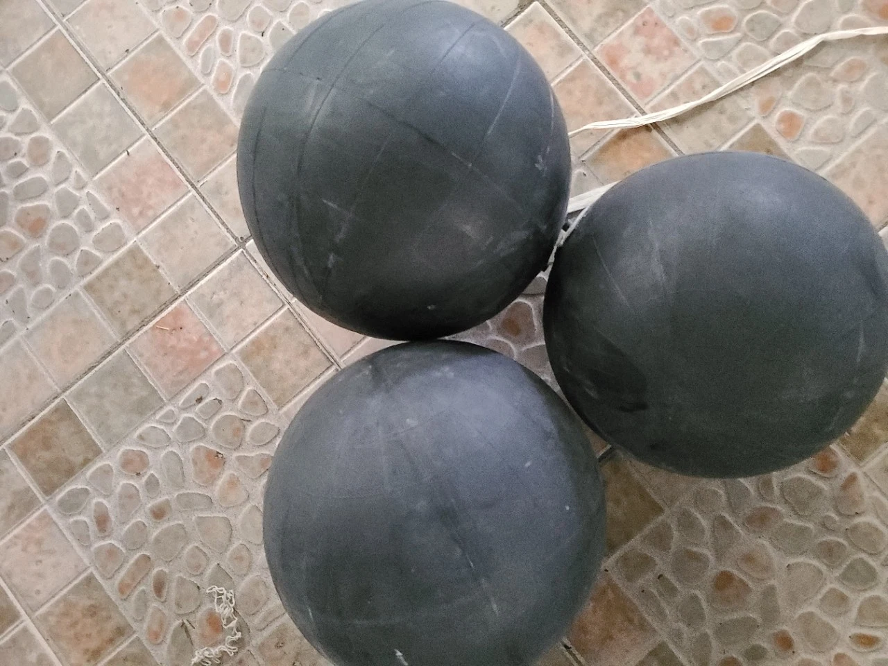 Football, Basketball, Volleyball Use Black Rubber Bladder