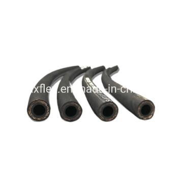 China Supplier of SAE100 R3 R6 High Tensile Fiber Braided Hydraulic Rubber Hose