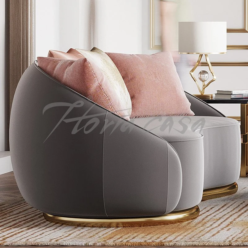 Elegant Backrest Cushions Modern Living Room Fabric Velvet Sofa Set Good Quality Home Furniture