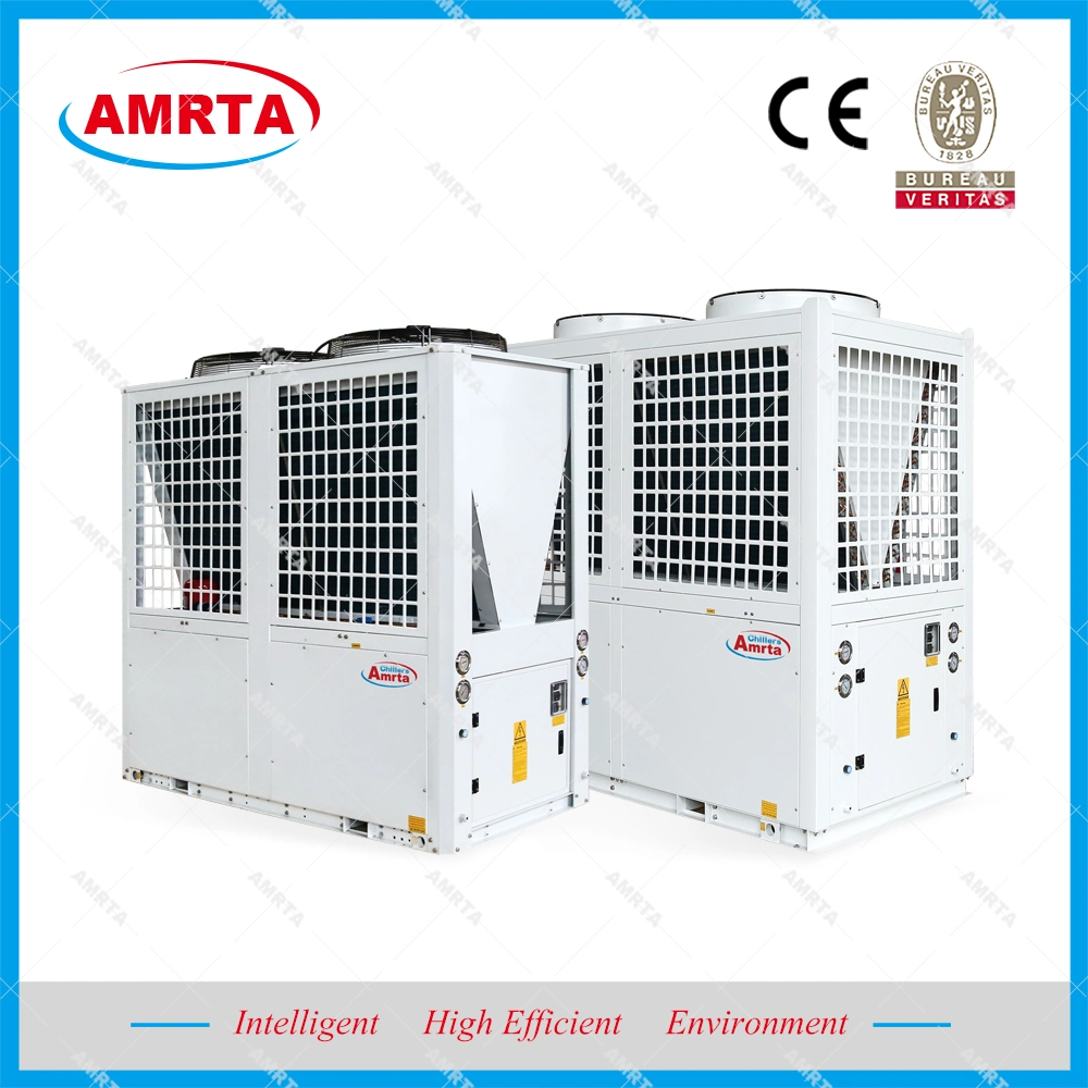 Rolo modular de 60 kW e 80 kW com 130 kW de glicol de refrigeração sem baixas temperaturas Refrigerador de água/refrigerador industrial refrigerado a ar para plástico/injecção de refrigeração / Máquina têxtil