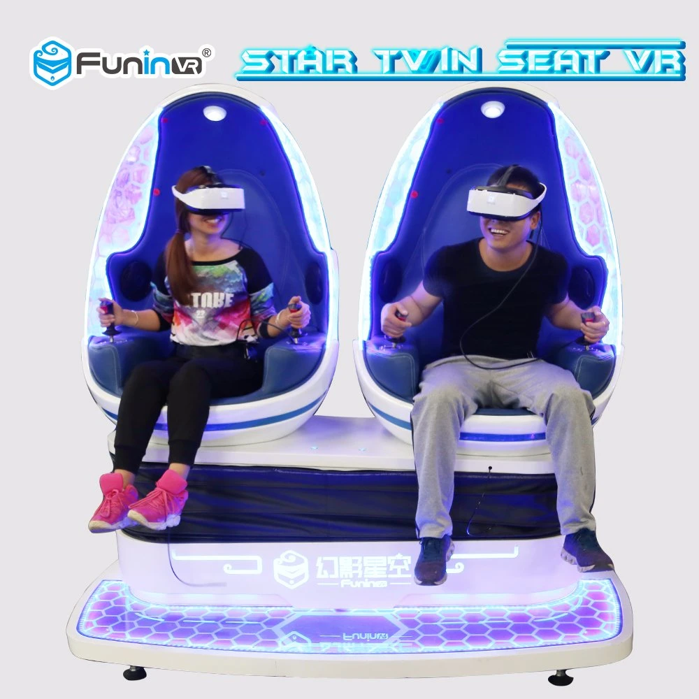 Hot Sale deux sièges interactif simulateur RV Star Twin Vr de siège pour l'Amusement Park