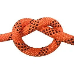 12mm High-Strength White Wear-Resistant Rock Climbing Double Solid Braided Polyamide Nylon Rope