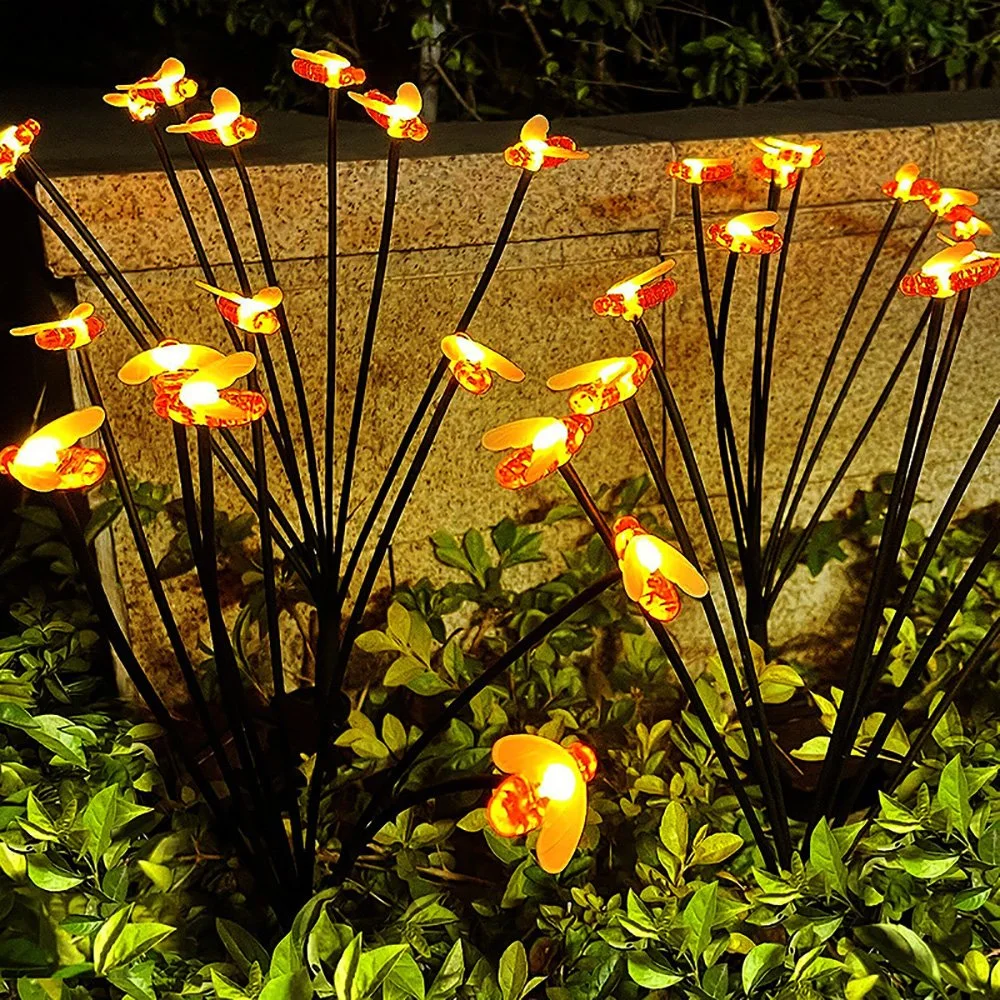 Solar Garden Lights, LED Solar Bee Firefly Lights, Bee Decor Light Ci24862