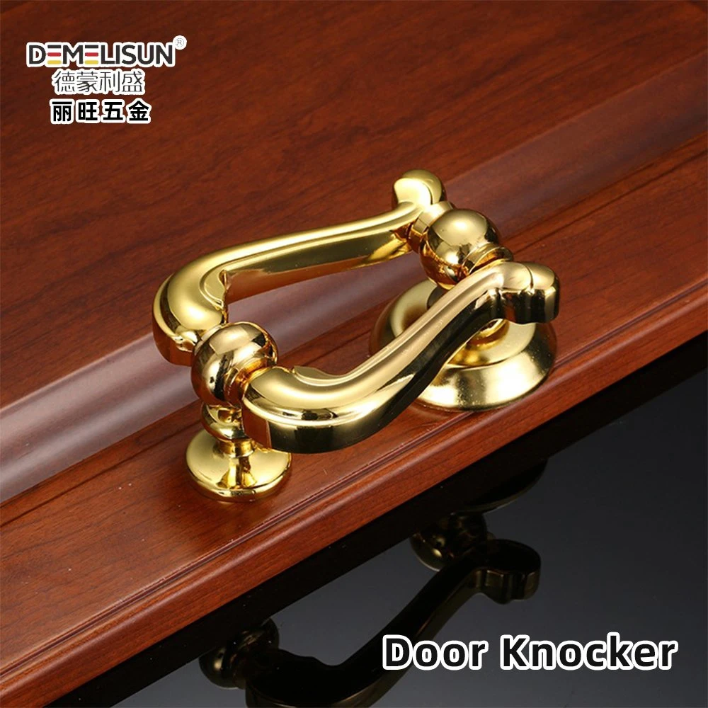 Top Quality Bulk Golden Brass Lion Head Door Knocker Metal Door Accessories Home Decorative Use for Main Doors Hardware