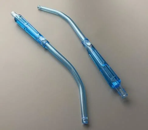 PVC médical stérile jetable Yankauer appareil médical de la poignée standard d'aspiration