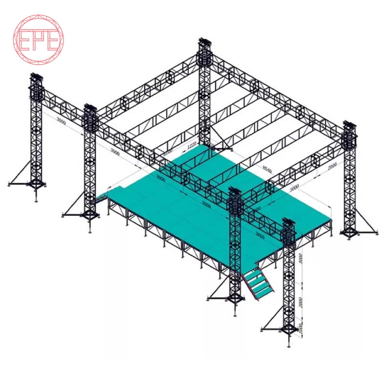 Professional OEM Aluminum Lighting Equipment 290 Spigot Stage Truss with Hoist Sleeve Block