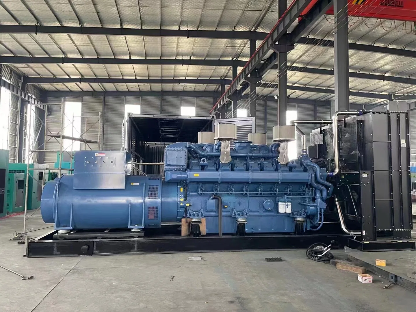 3500kVA Diesel Generator, Container Packing 3MW Genset for Industrial Use, 1000W, 2000kw, 3000kw