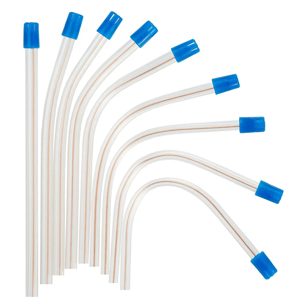 Tubo de sucção do extrator oral de saliva oral, reforçado por fio, descartável para cirurgia dentária