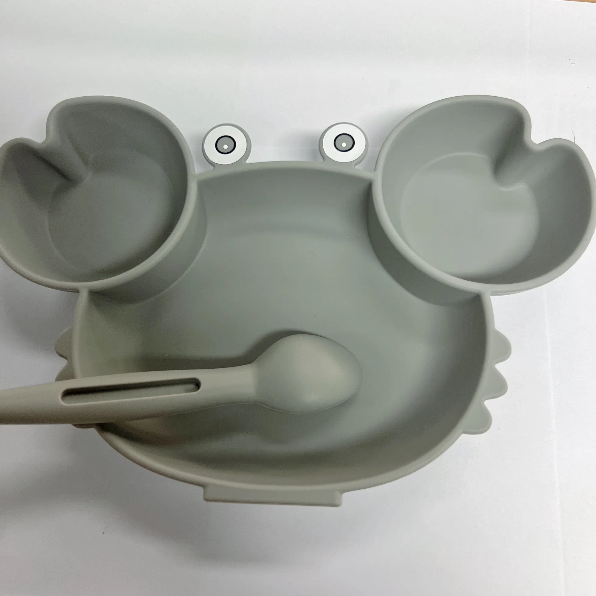 Assiette d'alimentation pour enfants Bol en silicone antidérapant pour nourriture pour bébé