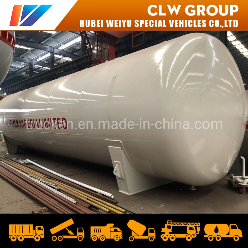 Bulk LPG Gas Storage Tank 50tons 60t 120, 000L Filling Station Bullet Propane Gas Tank 60mt for Nigeria