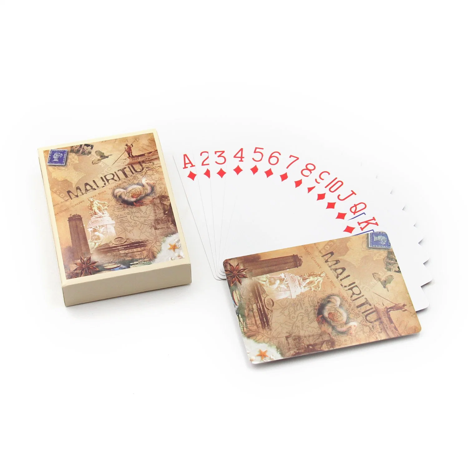 Mayorista de alta calidad personalizado EE.UU. Reino Unido jugar a las cartas Juego Logotipo personalizado jugando a las cartas de póquer