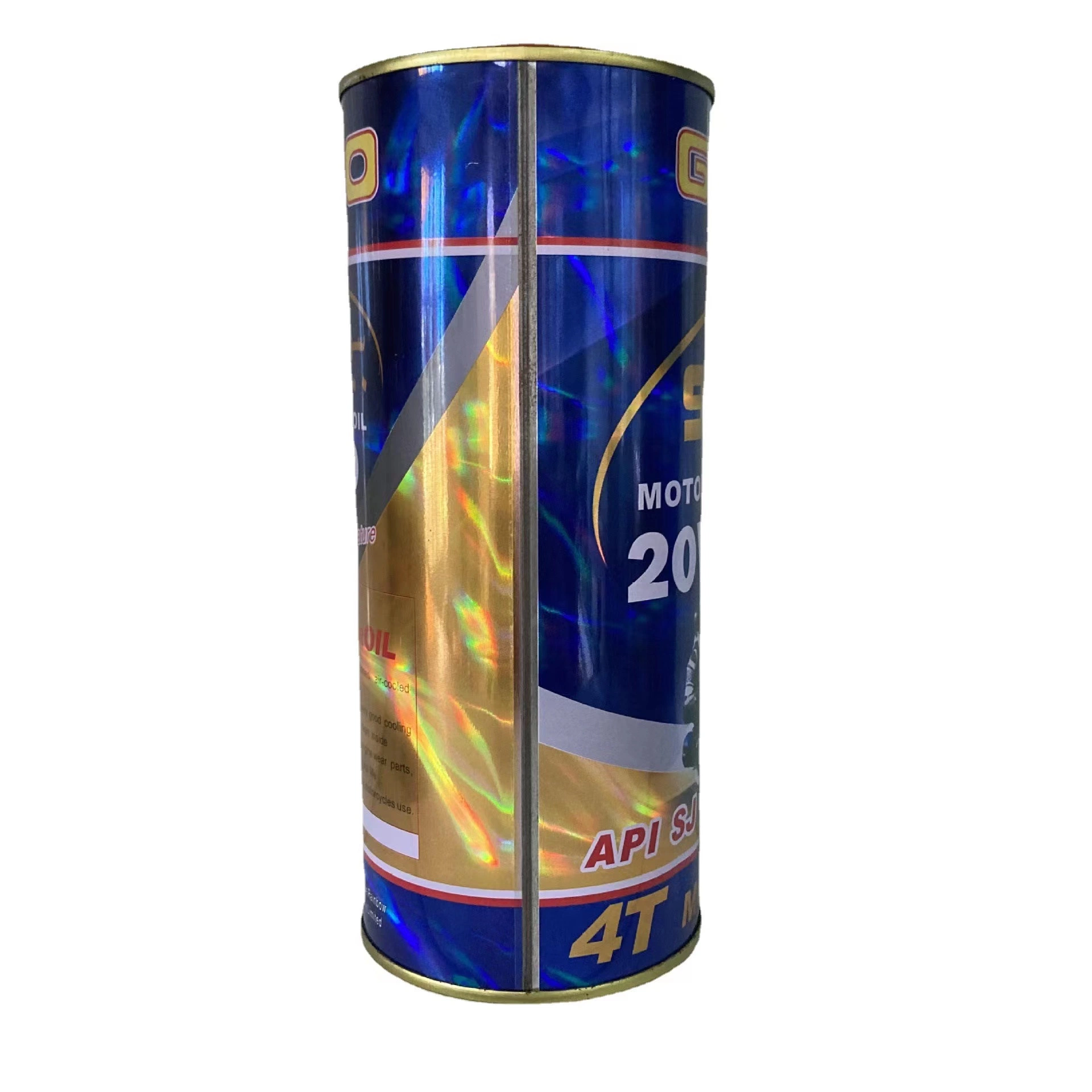 Motorcycle Oil 4t Round Tin Oil Is Exported Fob