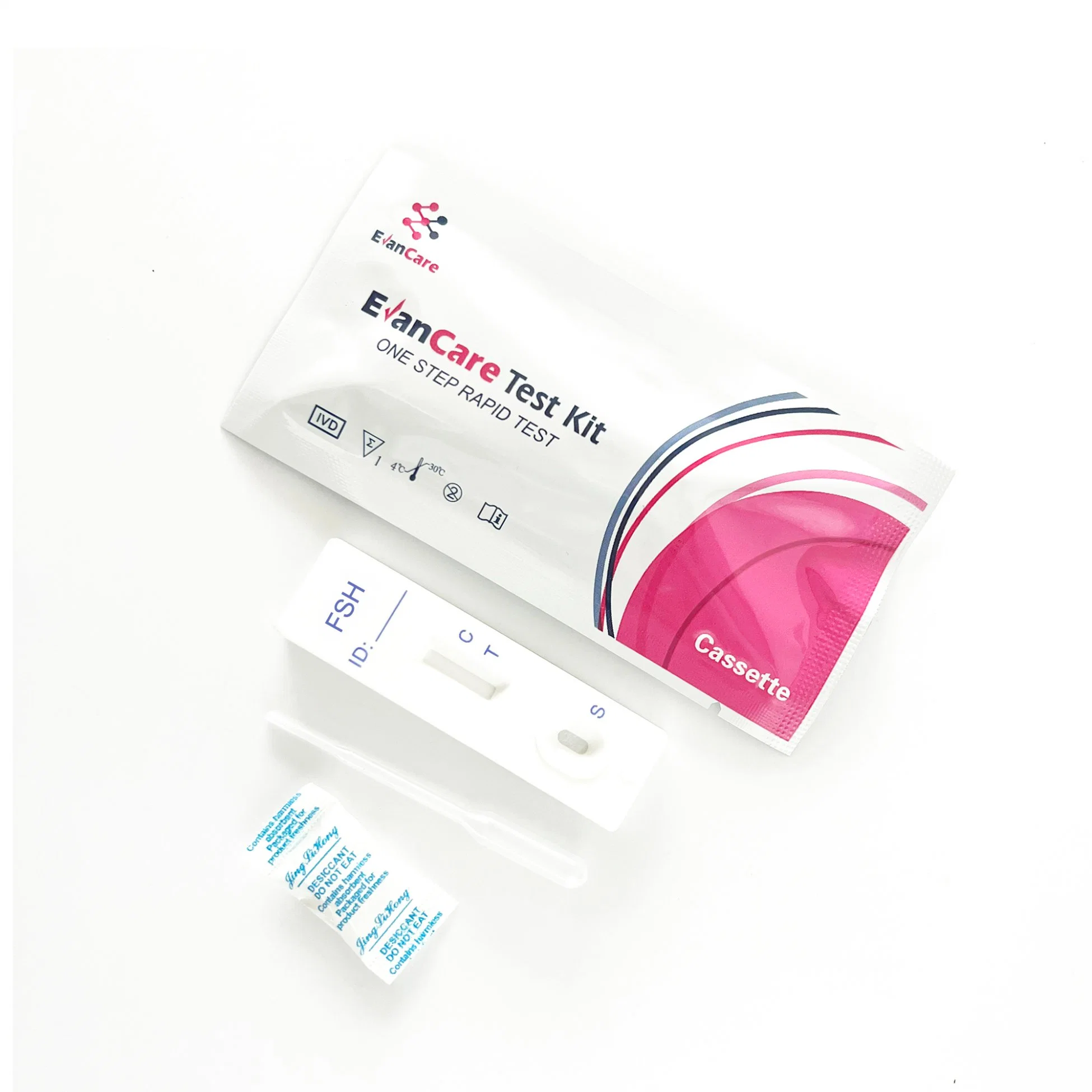 One Step CE FSH Rapid Diagnostic Test Kit 2,5 mm HCG-Urintest-Teststreifen für den Heimgebrauch