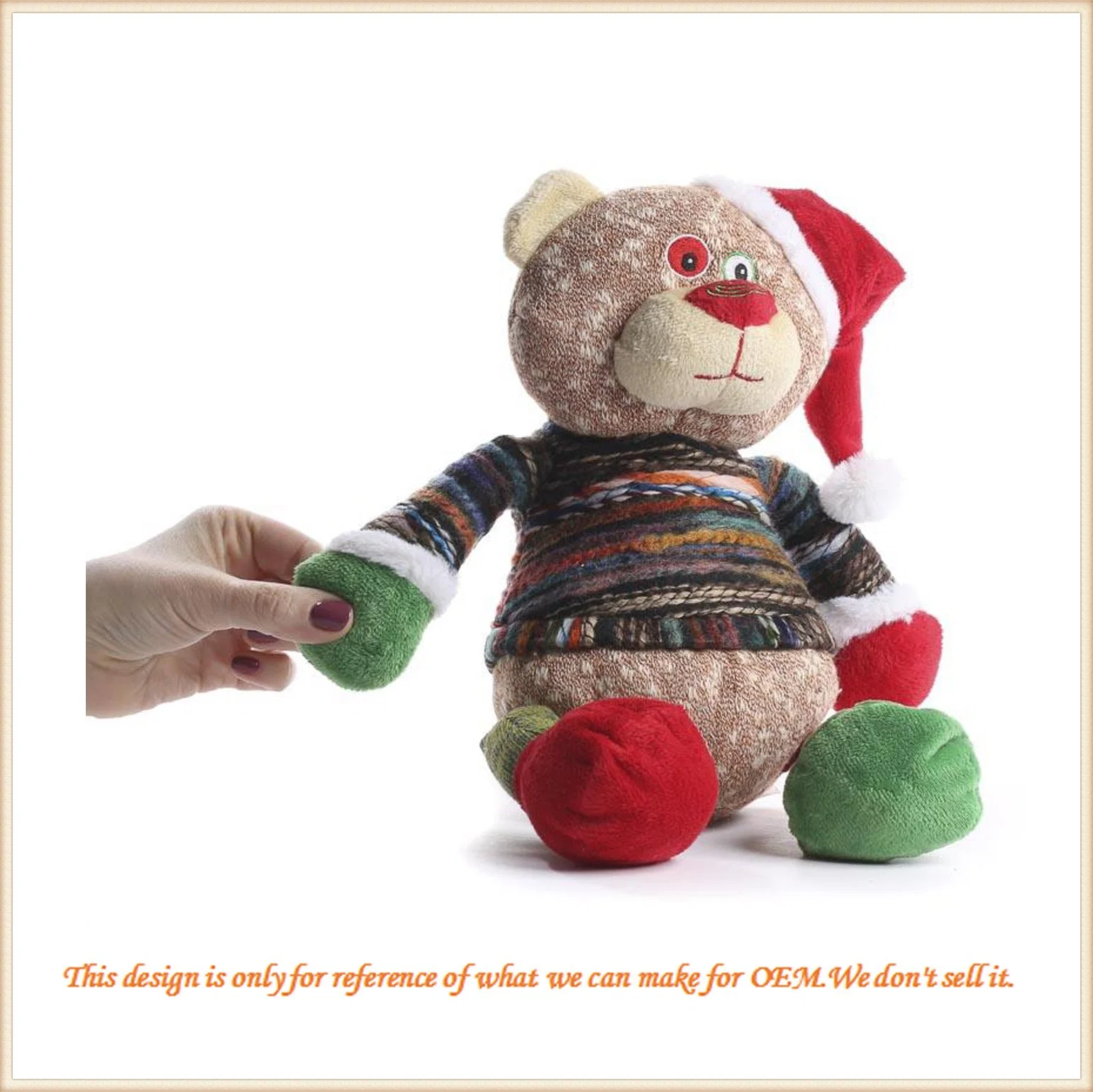 Christmas Gift Stuffed Toys/ Festival Teddybear Plush Toys/ Custom Kids Soft Toys