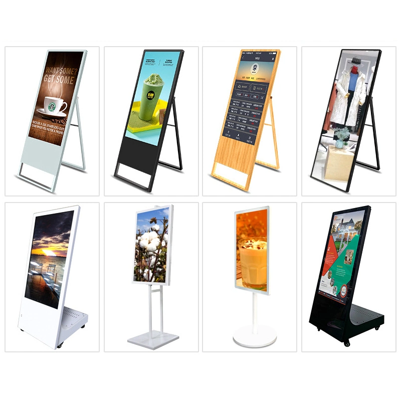 New Type Ultra Thin Vertical Portable Digital Signage LCD Screen Advertising Display Media Player