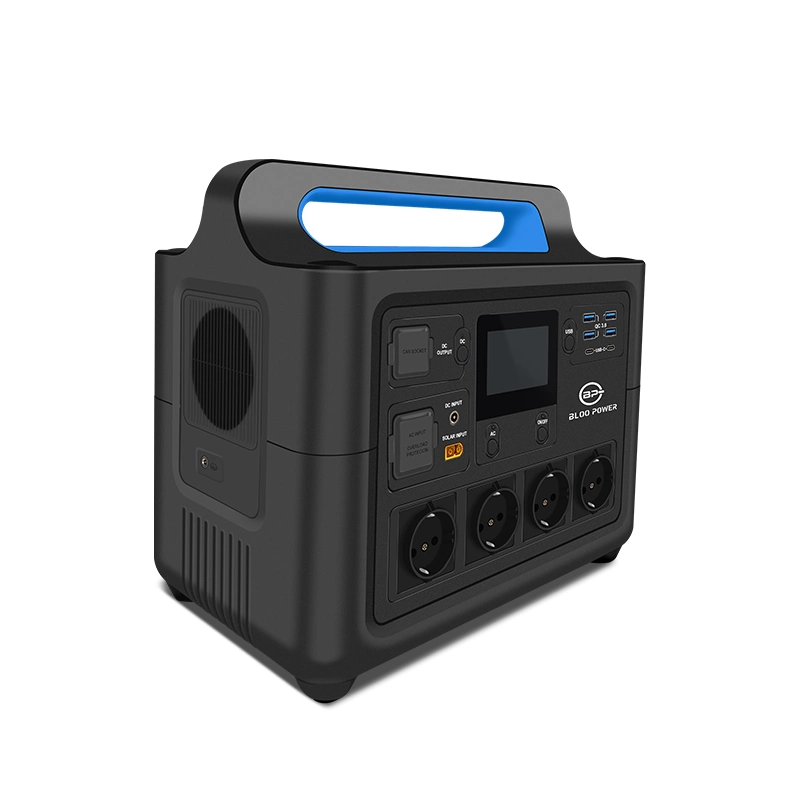 Station d'alimentation Bloopower Banque 110V 230V Camping 1500W 2000W 3000W Big Banque portable compact sans fil pour voyager à cycle profond de l'énergie de la batterie du système