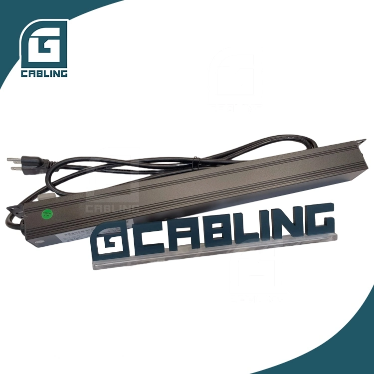 Tipo de enchufe hembra Gcabling REINO UNIDO 13A 220V 250V 19''montaje en rack regleta de enchufes.