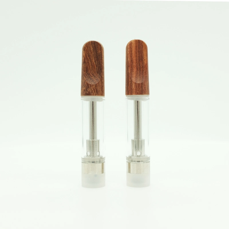 Holzspitzen Zerstäuber Keramik Spule Holz Farbe Tipps Vape Carts 0,5ml 1,0ml leere Patronen