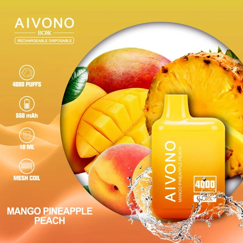 Aivono 0%2%5% Nicotine Disposable Vape Aim Box 4000puffs with Rechargerble E-Cigarette