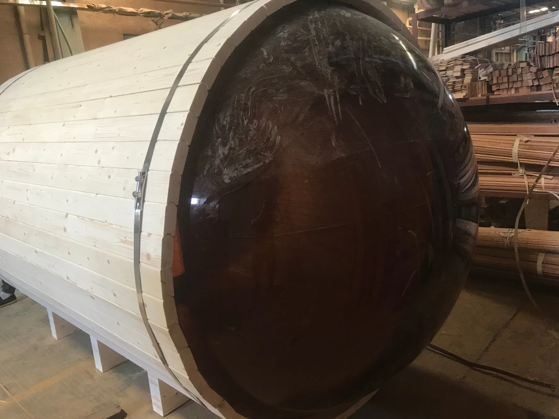 Venta directa de fábrica Sauna de madera de pino Jardín al aire libre