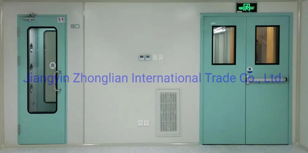 Designs Modern Interior Hospital School Cleanroom Glass Steel Door Steel Stainless Steel Door