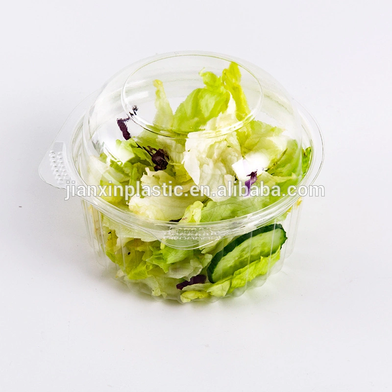 Pet Food Grade jetables en plastique transparent gâteau Boîte de salade