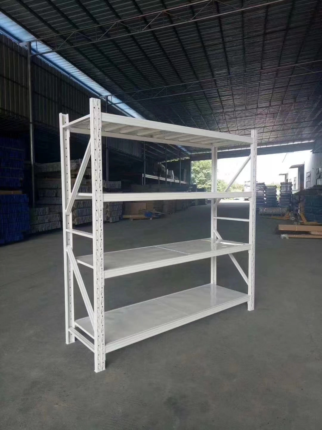 Custom Warehouse Grey Racks Display Steel Tire Wire Pallet Shelving System Multi Storage Rack with Side Panels