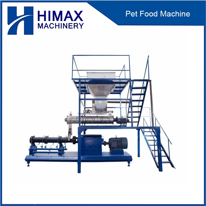 Seco de doble tornillo extrusora de alimentos para perros alimento para mascotas la línea de producción de la máquina