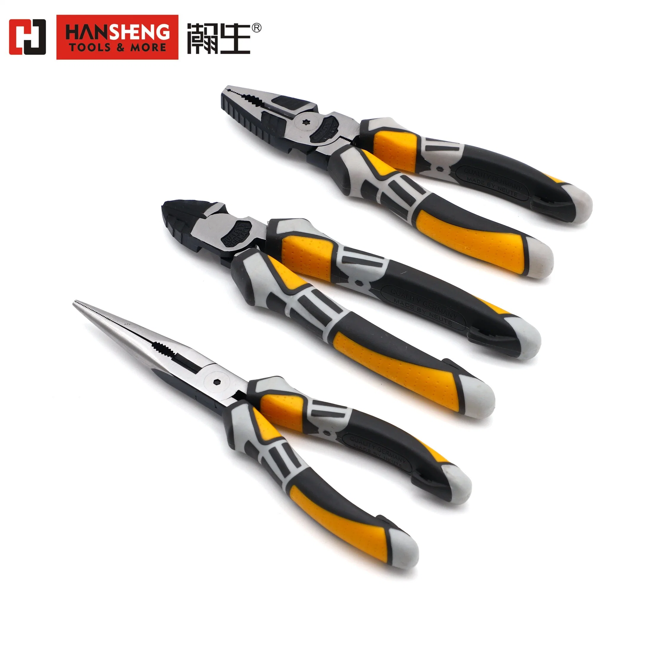 Made of Carbon Steel, Chrome Vanadium, Drop Forged, TPR Handle, PVC Handle, Pliers, Combination Plier