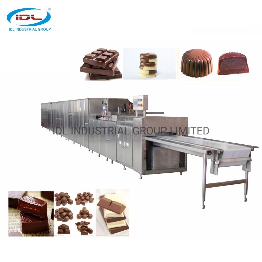 Línea de Moldeado de Chocolate totalmente automática para la fabricación de barras de chocolate, las tabletas de chocolate