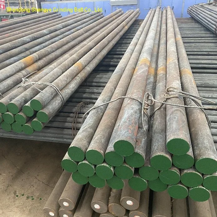 Long Service Life Wear Resistance Grinding Media Steel Rod for Rod Mill