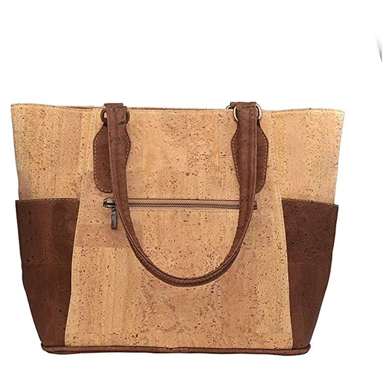 Wholesale/Supplier Eco-Friendly Fashion Women Shopping Handbag Cork Leather Tote Bag