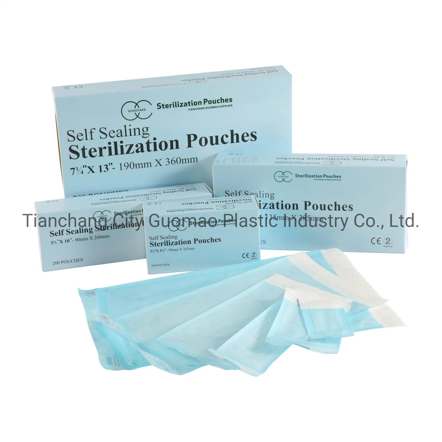 Self Sealing Sterilization Pouch for Medical Supply 190*360mm