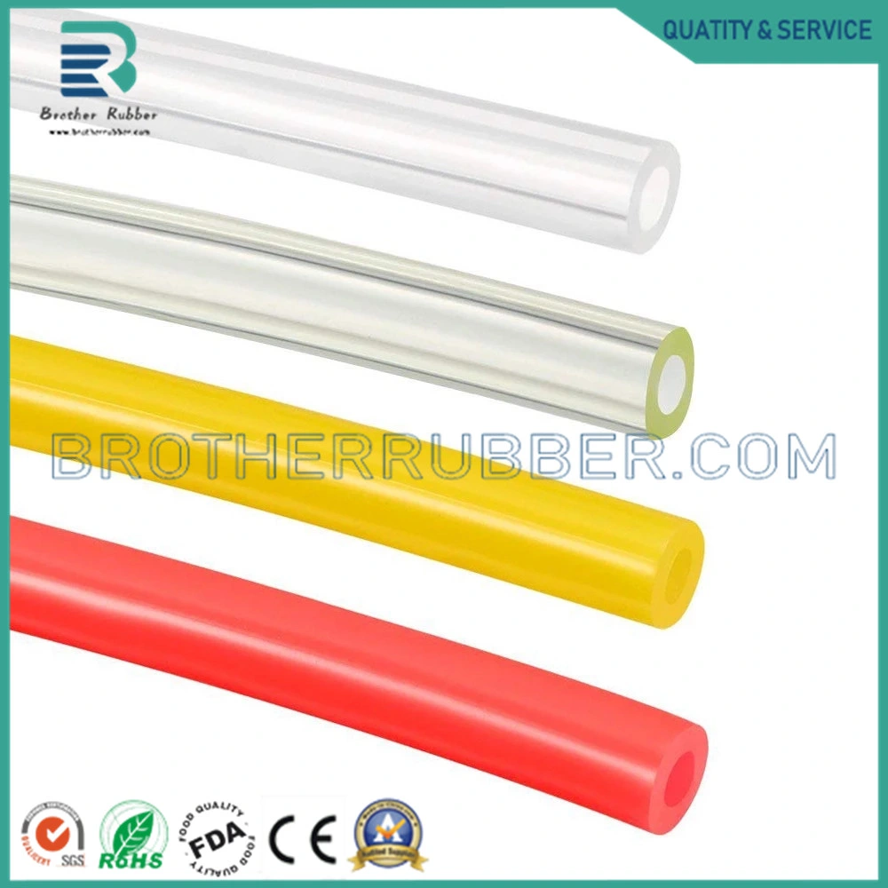 Heat Resistant Colored Durable Soft Transparent Inflatable Silicone Rubber Tube Tubing Hose