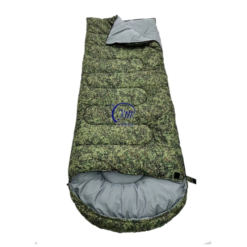 حقيبة نوم تخييم تكتيكية مموهة خضراء اللون حجم مخصص
