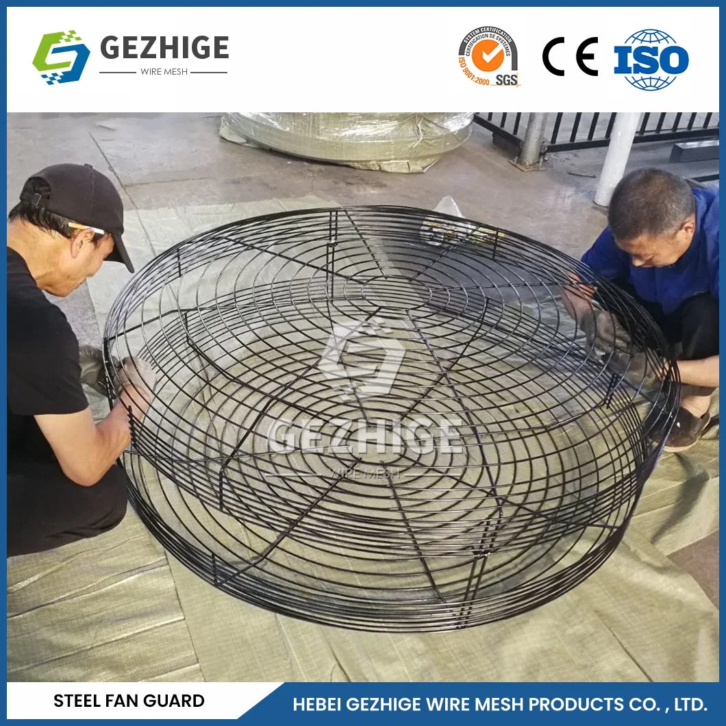 Gezhige Fan Guard Protection Factory amostra disponível Folha Metal Fan A cobertura China adapta-se à proteção da ventoinha de malha de 80 mm