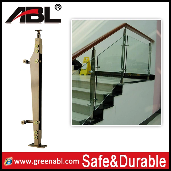 Stainless Steel Glass Fitting Handrail Railing / Staircase / Fence Post