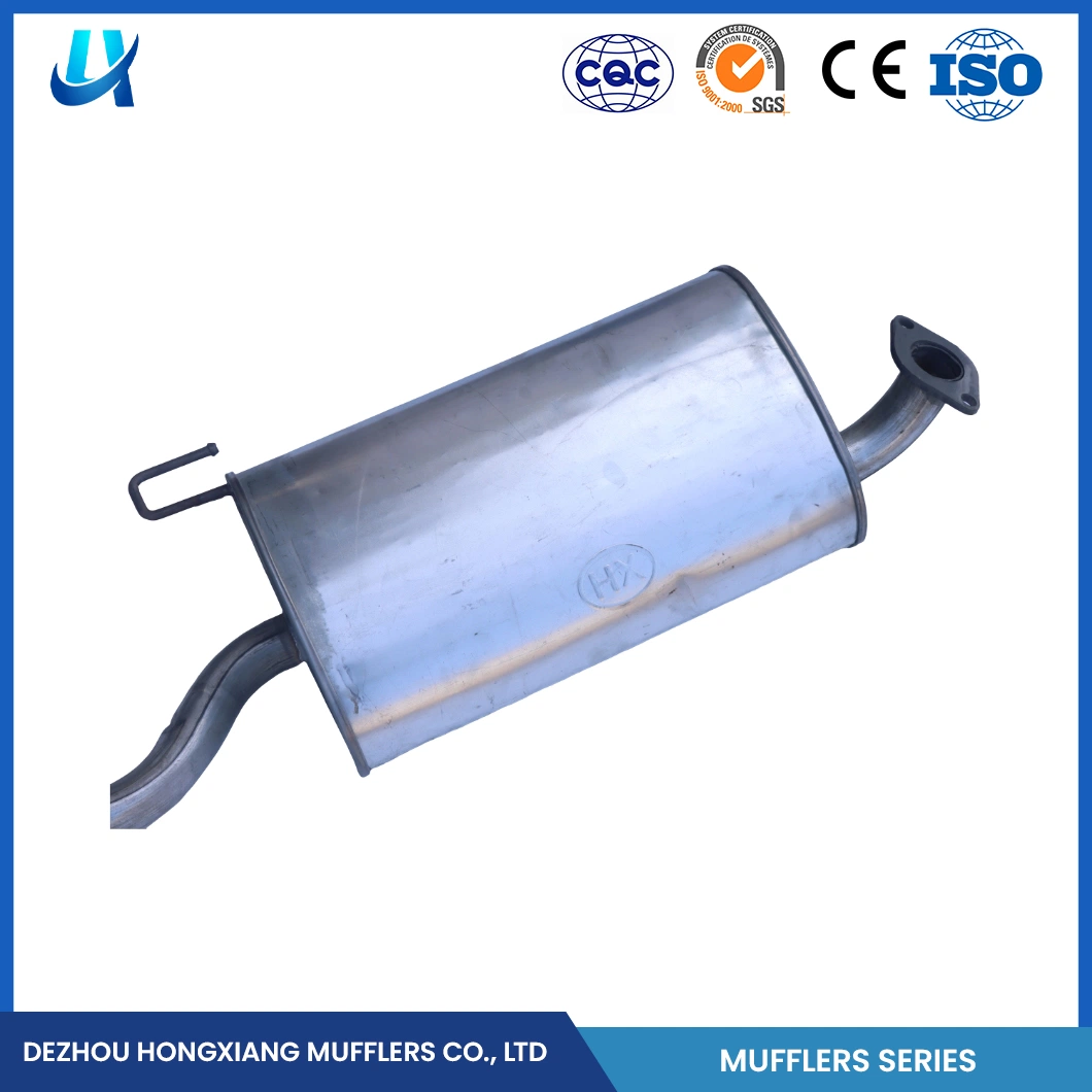 Ponteira Hongxiang e módulo ponteira universal China mais silencioso Fabrico de silenciador OEM Custom Steel material da carroçaria silenciador de 25 mm