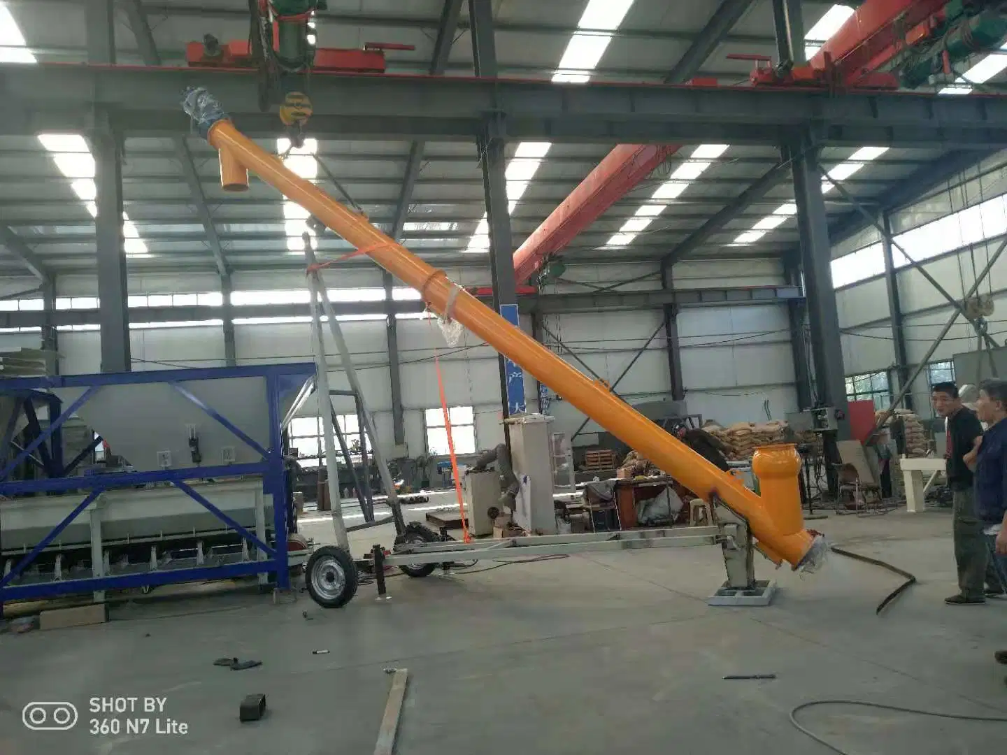 Cement Ash Lime Silo Customized Length Shaft Stainless Screw Conveyor