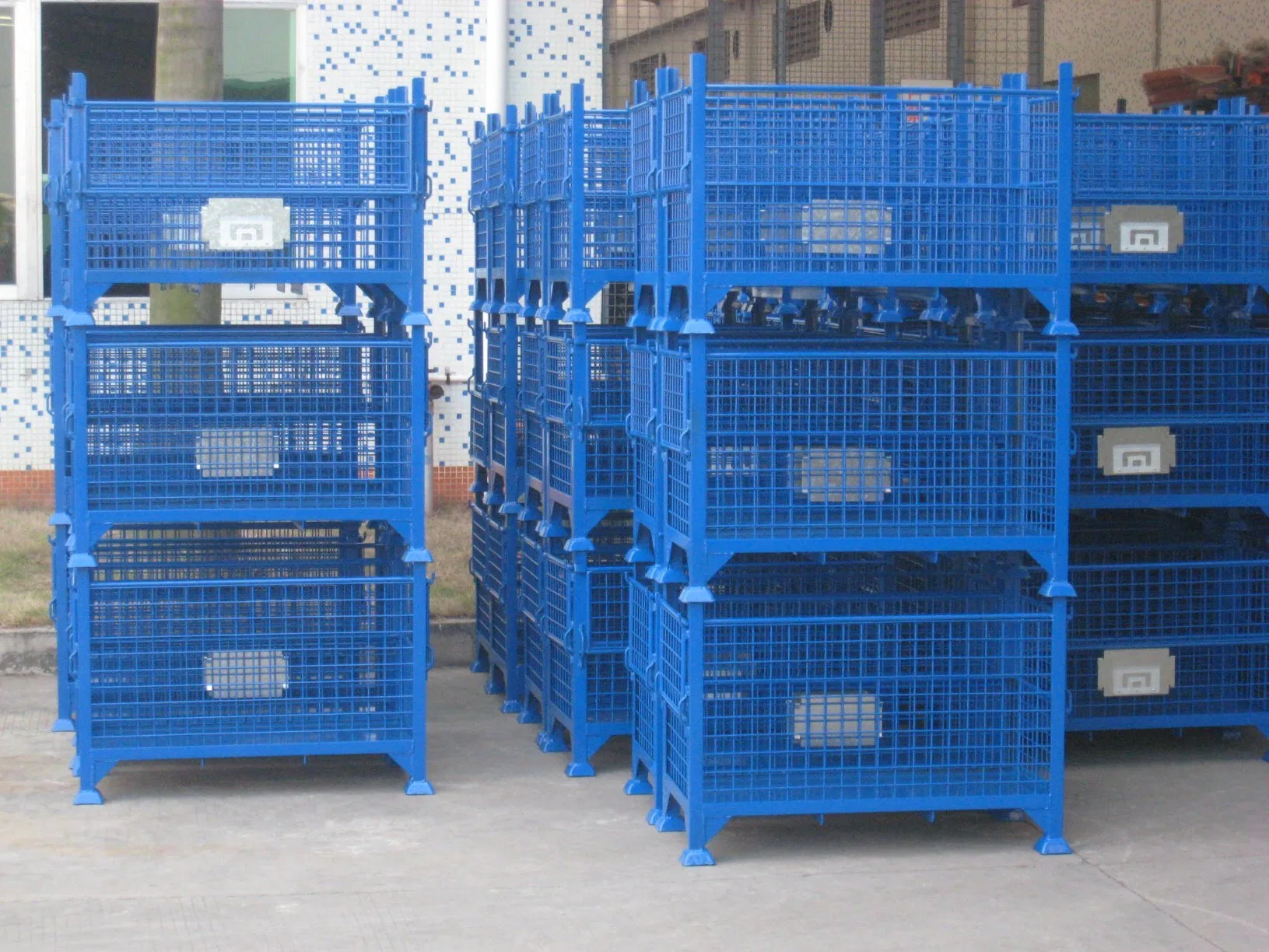 Wire Mesh Decking Box Use for Heavy Duty Pallet Racking Goods Steel Mesh Container