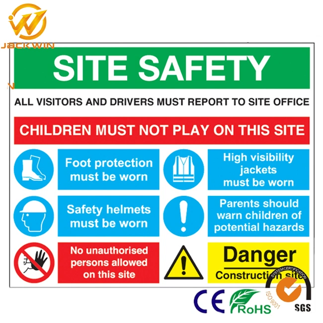 Aluminum Plate Customize Printing Reflective Traffic Warning Signs