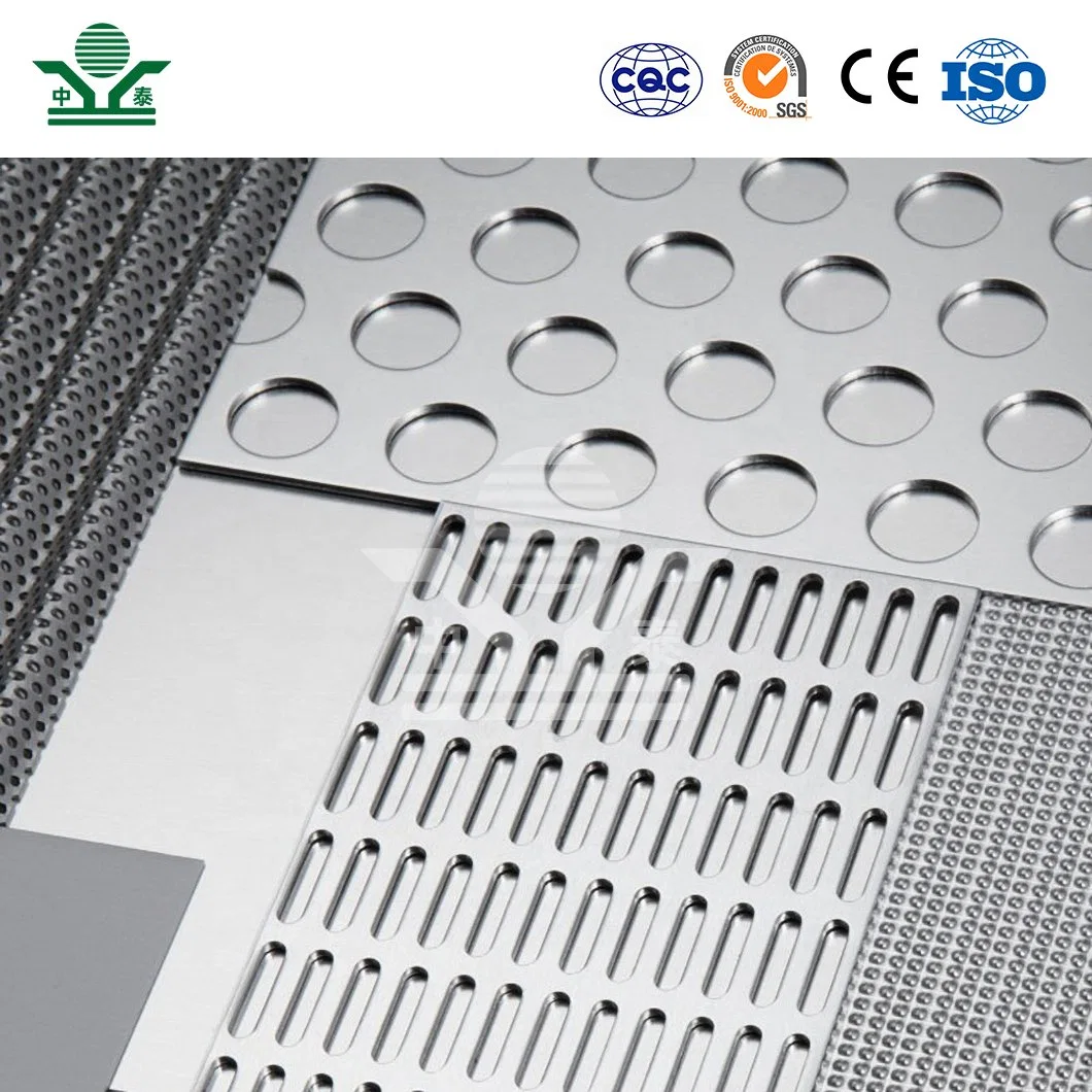 Zhongtai Stair Railing Perforated Metal Mesh China Mayorista/Proveedors Acero inoxidable Chapa perforada 2mm aluminio Metal material Chapa perforada Acero