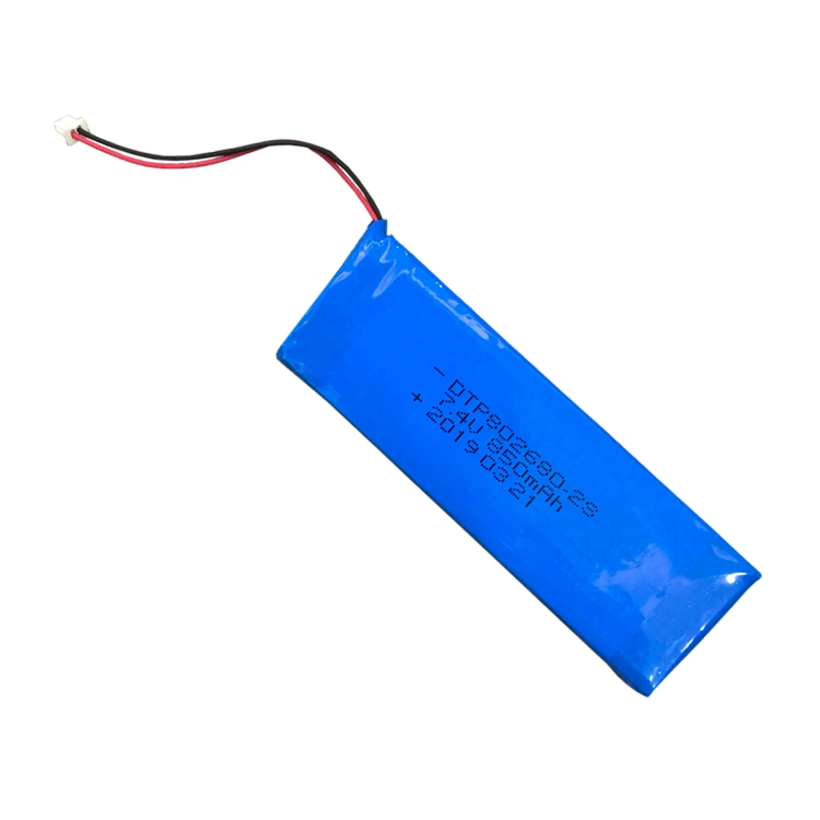 802680, 402680-2s 850mAh Li Polymer Battery Pack 7.4V