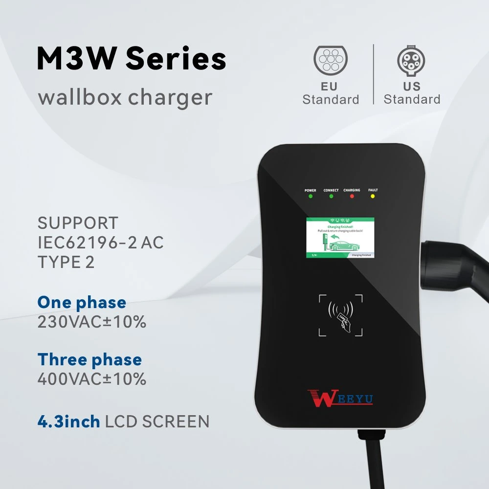 22kw Fast EV Charger for Electric Vehicle Charging Station European Standard IEC 62196-2 EV Charging Pile for Commercial for Home Use