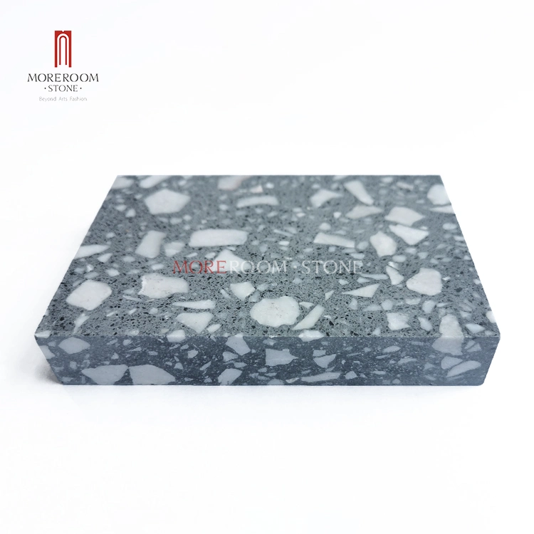 Precast Paving Wall Flooring Decor Colorful Natural Marble Chips Black Grey White Terrazzo Stone