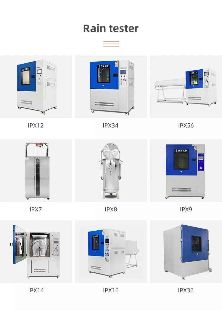 IEC60529 IPX3/4b Лаборатория водостойкой испытательной камеры с качающейся трубкой