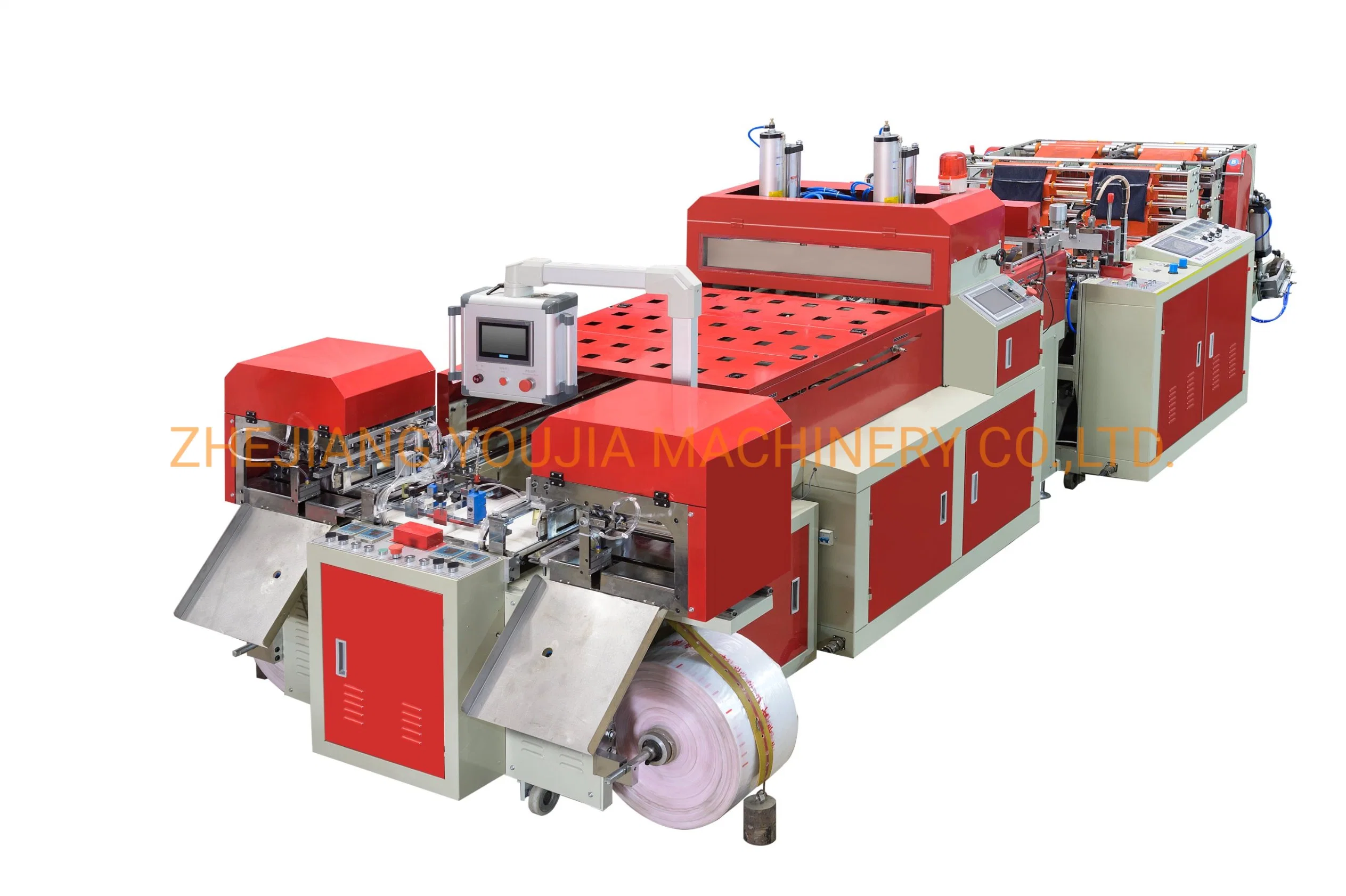 Automatic High Speed 2 Lines T-Shirt Bag Making Machine