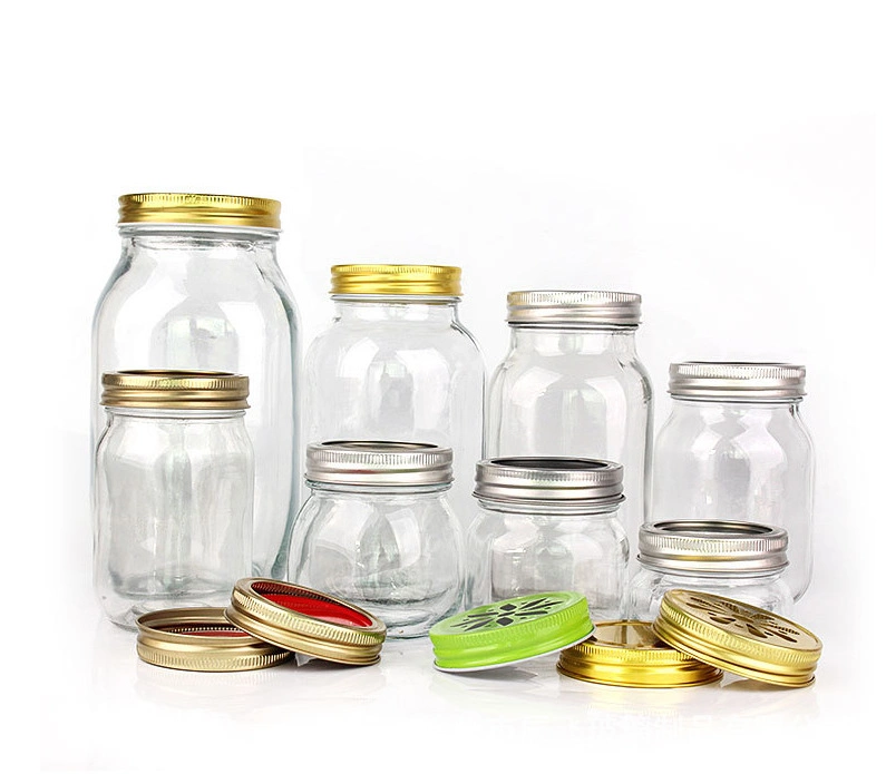 Tarro de vidrio personalizado para almacenamiento de cocina para especias y otros jam, miel