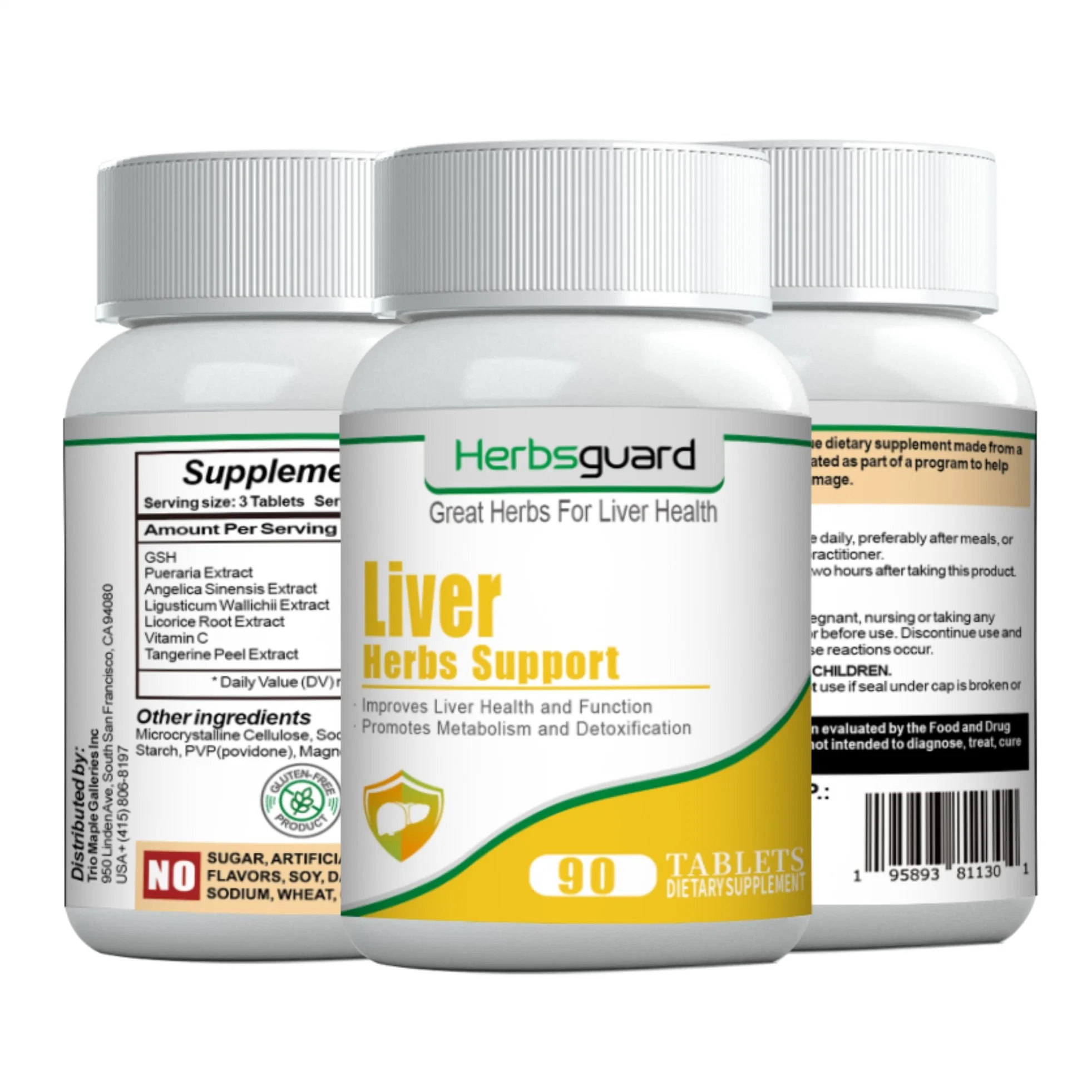 120 Tablets Natural Solution Healthy Liver Immune Herbal Extracts Dietary Supplement